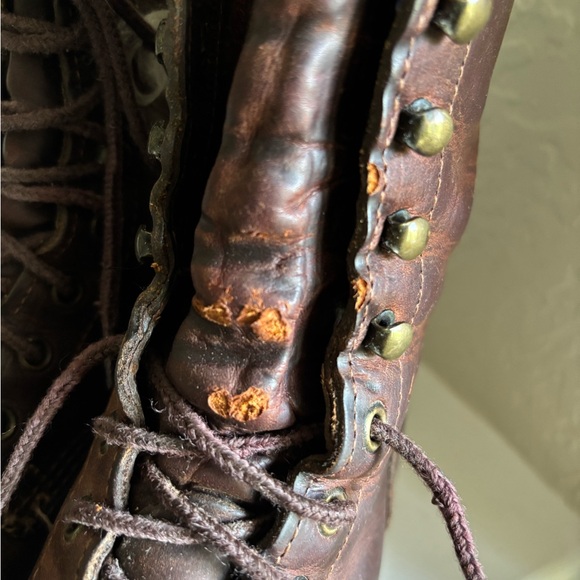 Vintage Durango Lace-Up Packer Boot Kiltie 90’s Brown leather - Picture 7 of 13